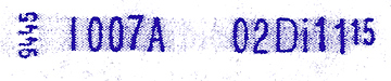 Entwerterstempel Linie 7A