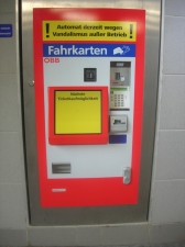 Fahrkartenautomat-Attrappe