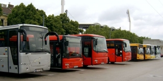 Postbusse in Hütteldorf