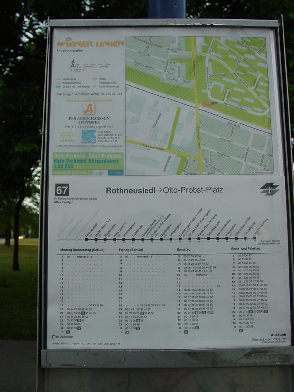 Fahrplan Rothneusiedl