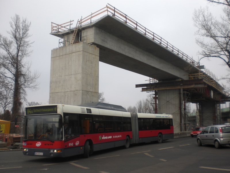 84A U-Bahnbau in Stadlau