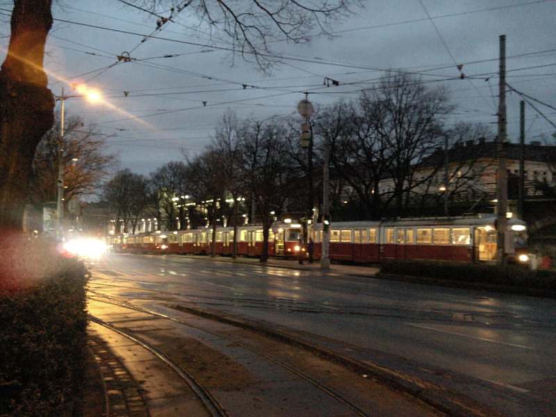 Straßenbahnstau am 28.1.2008 2